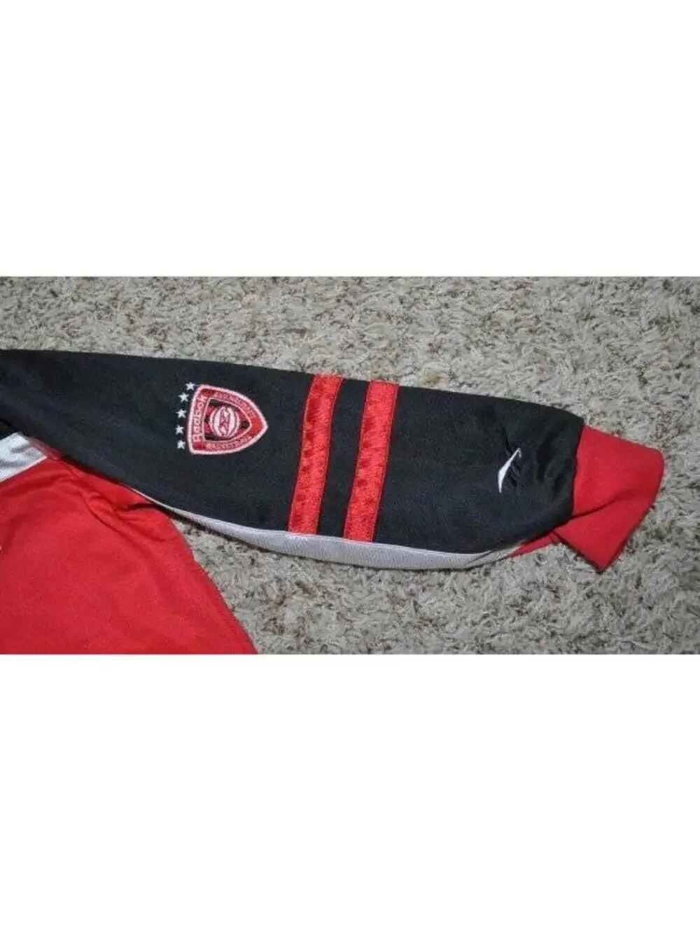 Boys Reebok Jacket 5/6 Red, Black & White Spring Athletic Track